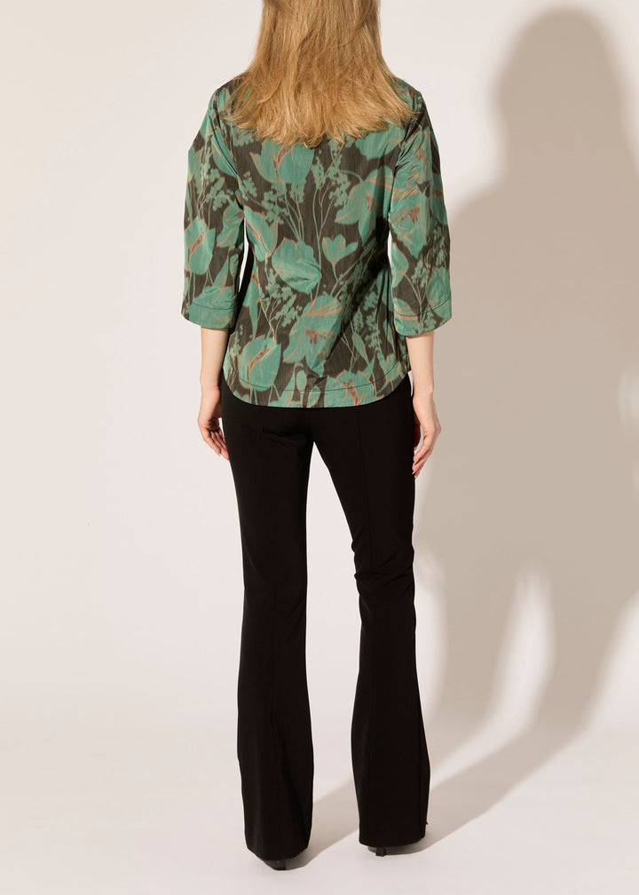 Dutch Floral Print Blouse