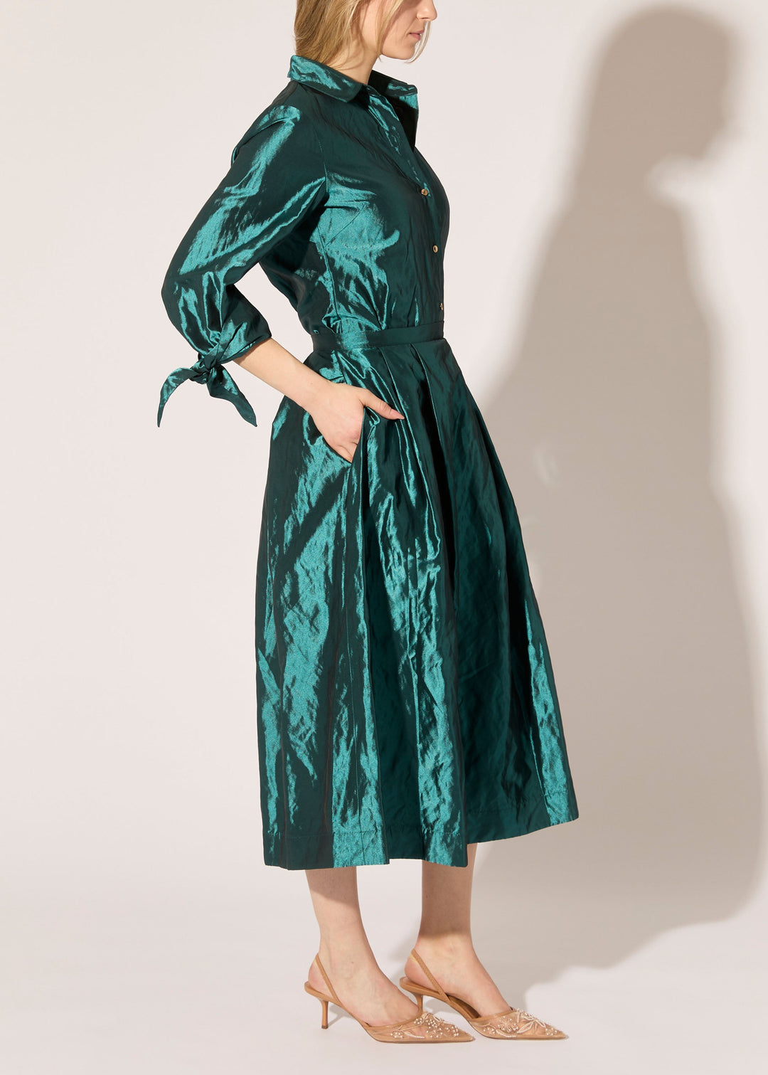 Metallic Taffeta Skirt - PREORDER