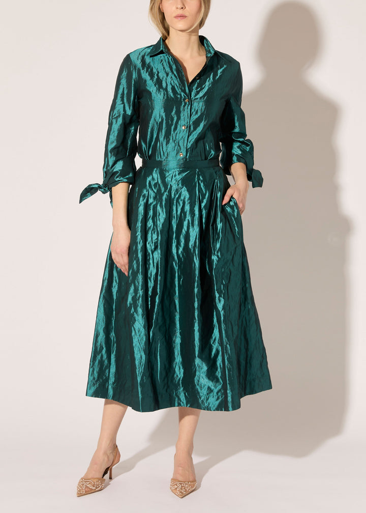 Metallic Taffeta Blouse - PREORDER