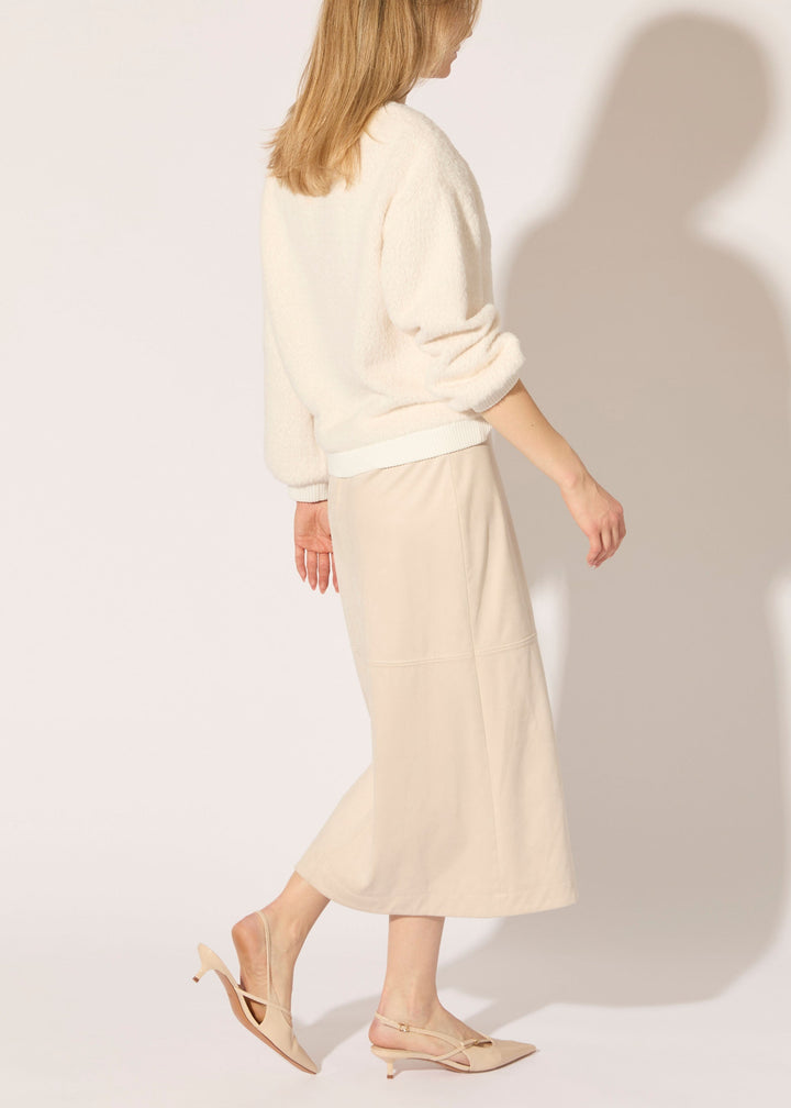 Luxe Chamois Midi Skirt - PREORDER