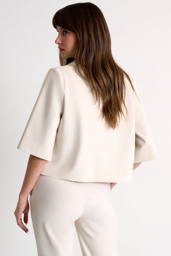 Short-Sleeved Lycra Jacket - 52530-75-110 02 / 110 Beige / 75% POLYAMIDE, 25% ELASTANE