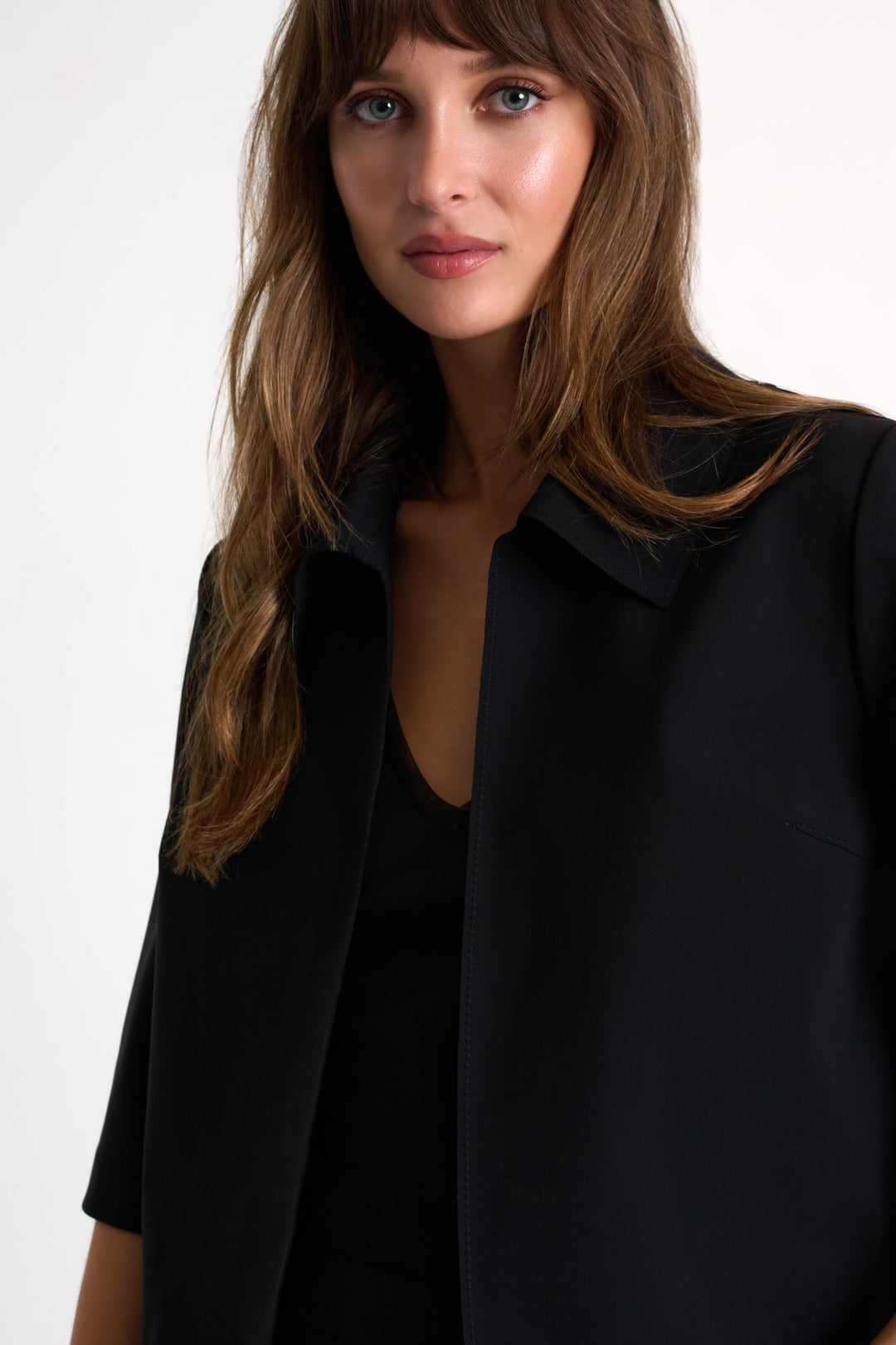 Short-Sleeved Lycra Jacket - 52530-75-800 02 / 800 Black / 75% POLYAMIDE, 25% ELASTANE
