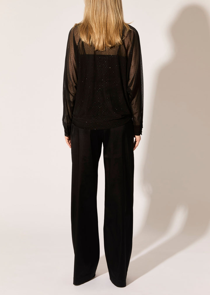 Stretch Satin Stovepipe Pants - PREORDER