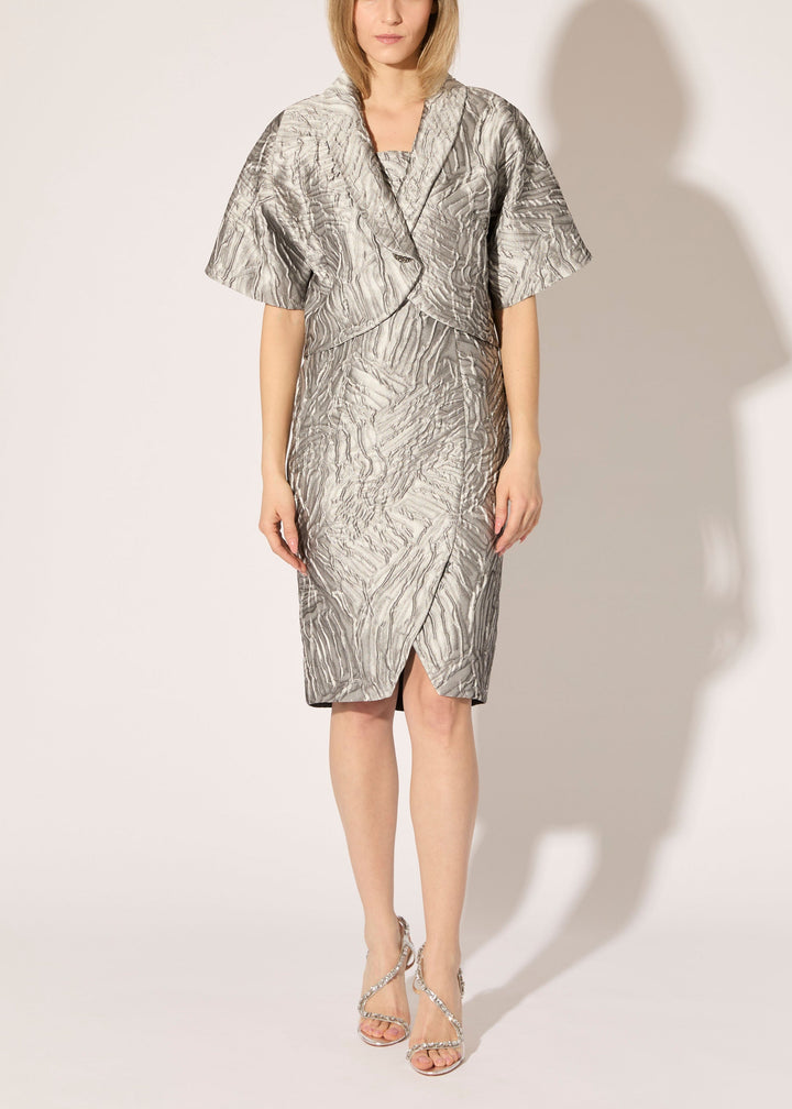 Foliage Relief Jacquard Dress - PREORDER