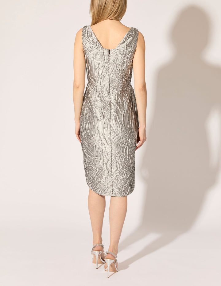 Foliage Relief Jacquard Dress - PREORDER