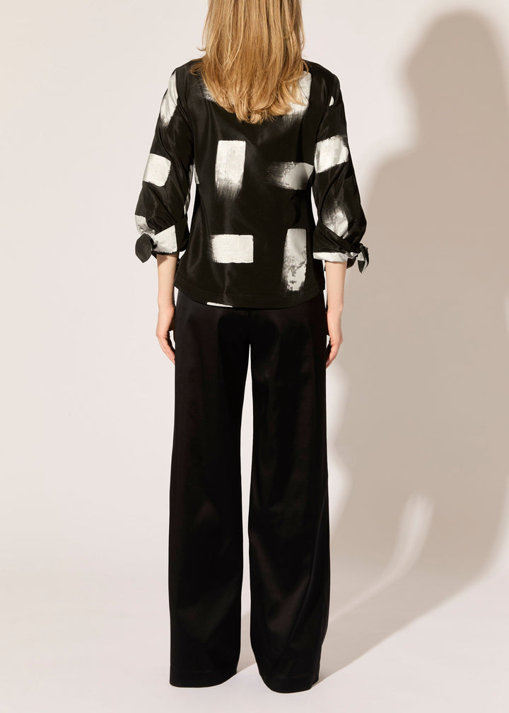Brush Stroke Taffeta Blouse - PREORDER
