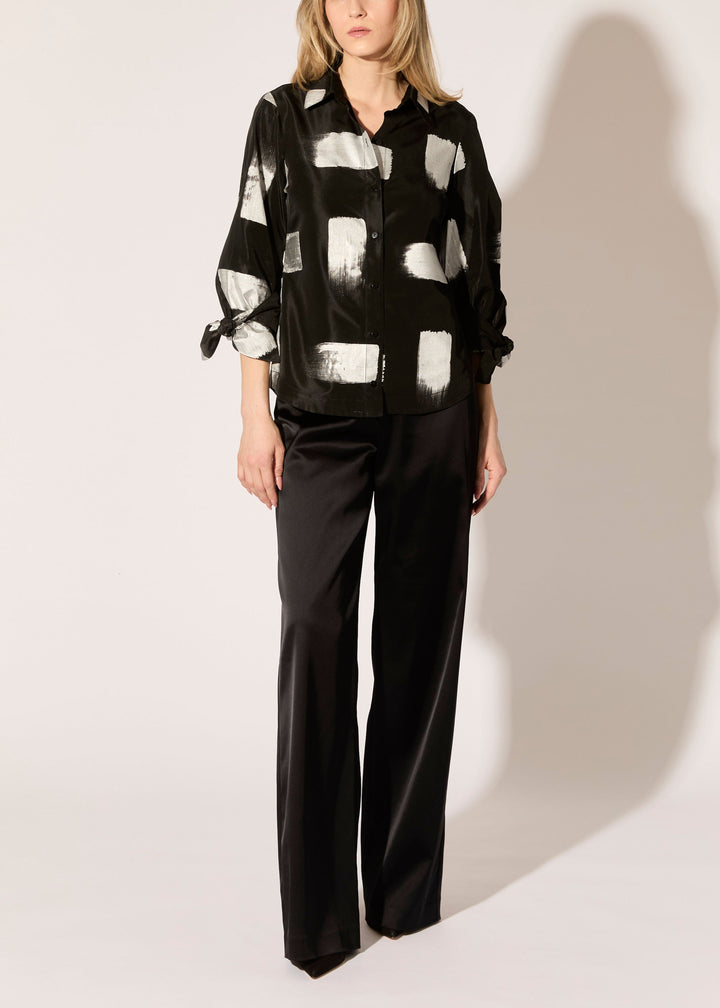 Stretch Satin Stovepipe Pants - PREORDER