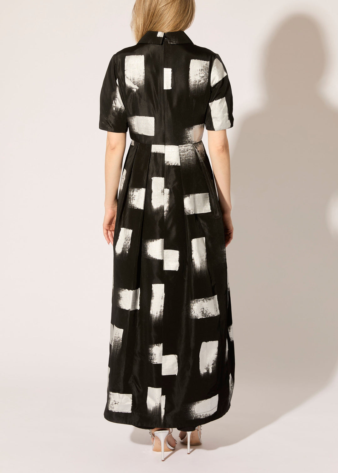 Brush Stroke Taffeta Maxi Dress - PREORDER