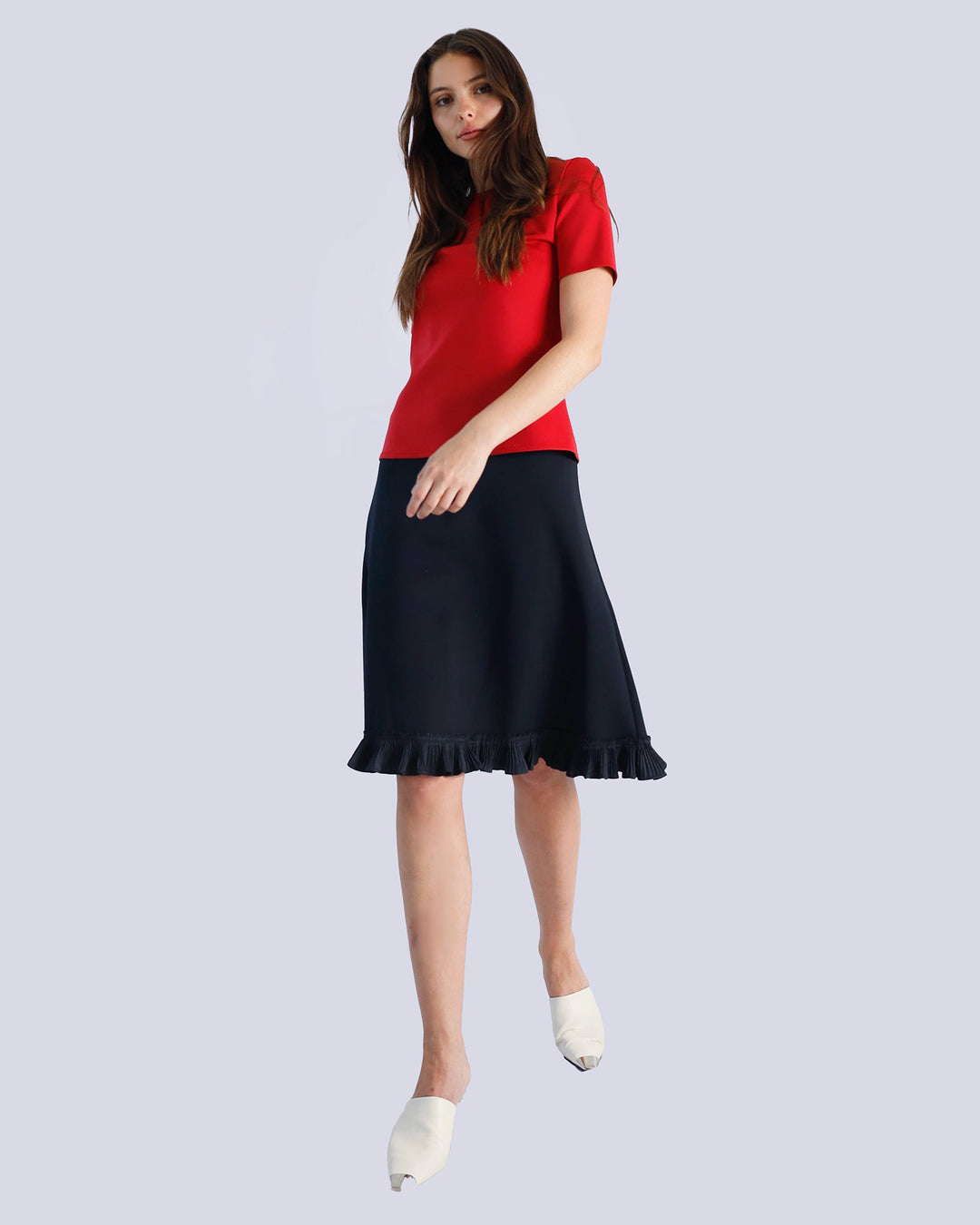 Maison Marie Saint Pierre | Skirt | MAZE | Black | Top | MULLY | Red