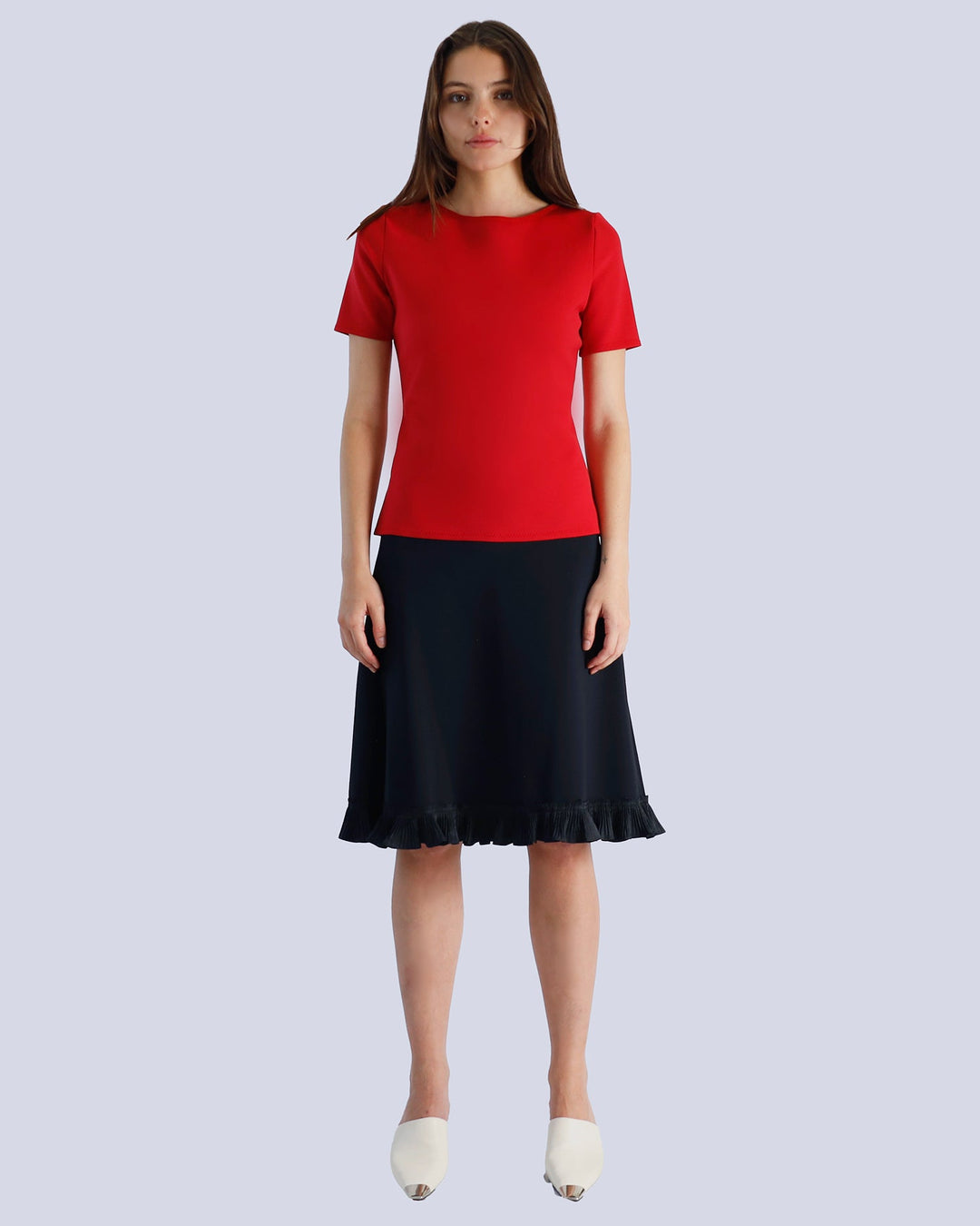 Maison Marie Saint Pierre | Skirt | MAZE | Black | Top | MULLY | Red