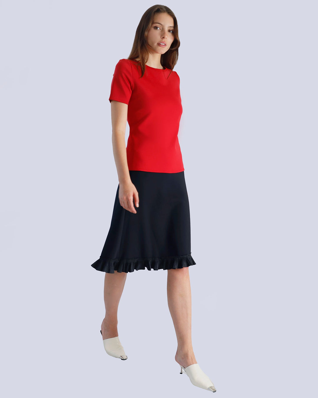 Maison Marie Saint Pierre | Skirt | MAZE | Black | Top | MULLY | Red
