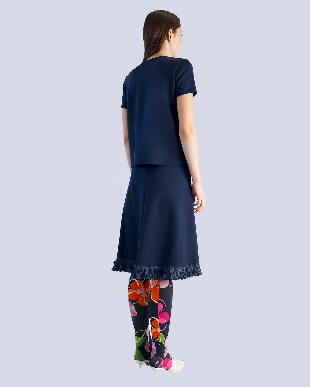 Maison Marie Saint Pierre | Top | MADDY | Deep Blue | Skirt | Maze | Deep Blue
