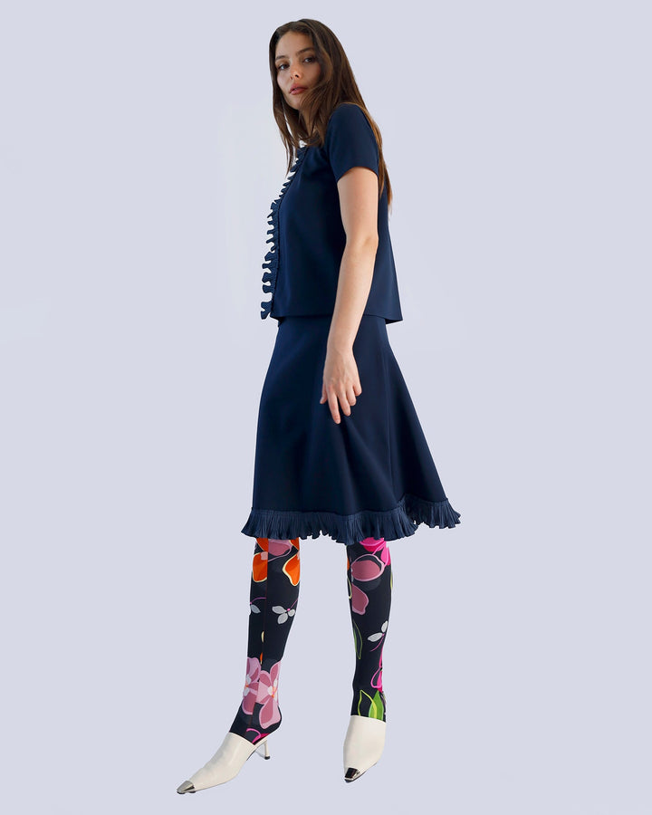 Maison Marie Saint Pierre | Skirt | MAZE | Deep Blue | Top | MADDY | Deep Blue