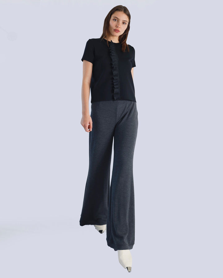 Maison Marie Saint Pierre | Pants | MAVALON | Grey Mixte | Top | MADDY | Black