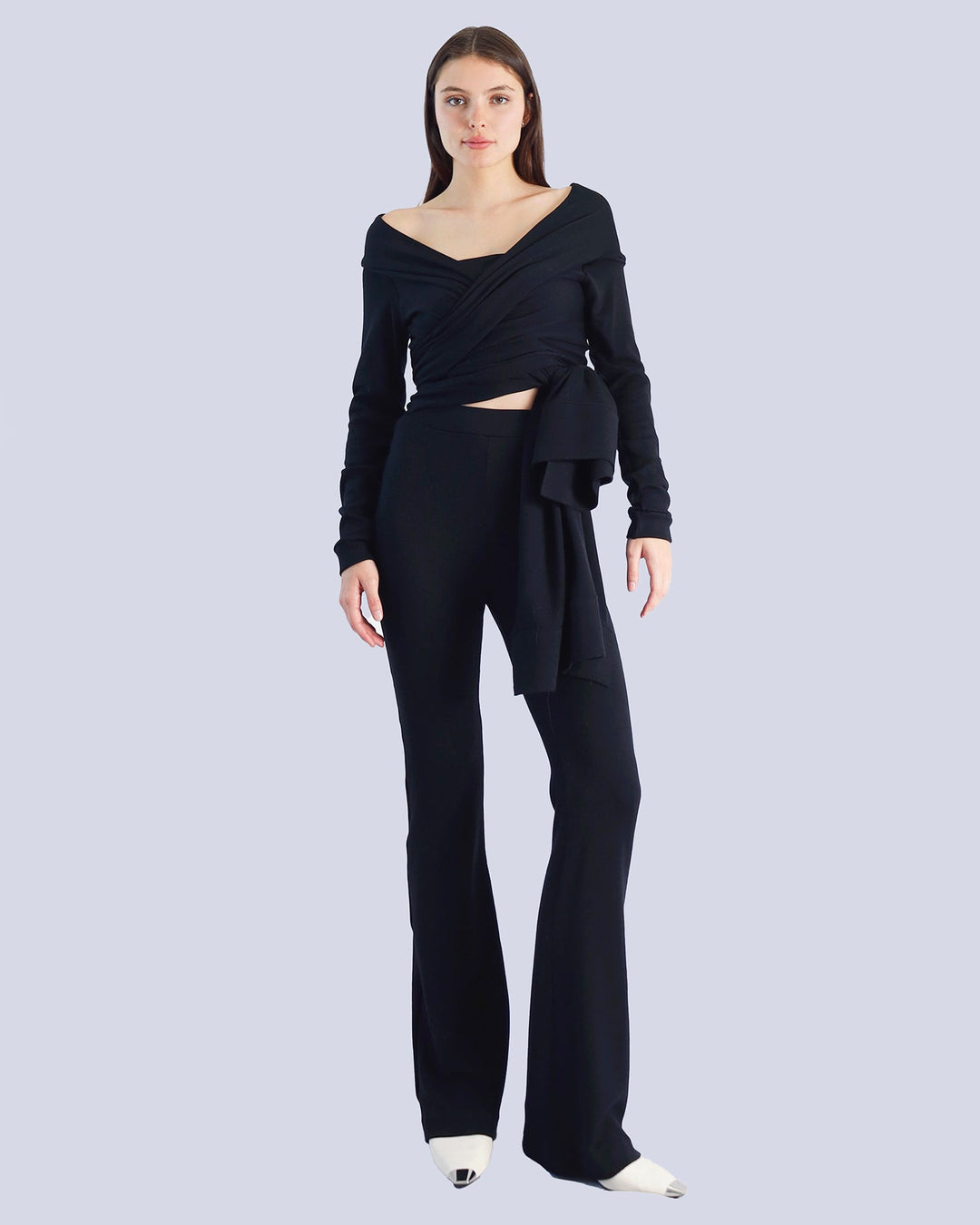 Maison Marie Saint Pierre | Pants | MARCELARE | Black | Scarf | MODESTE | Black