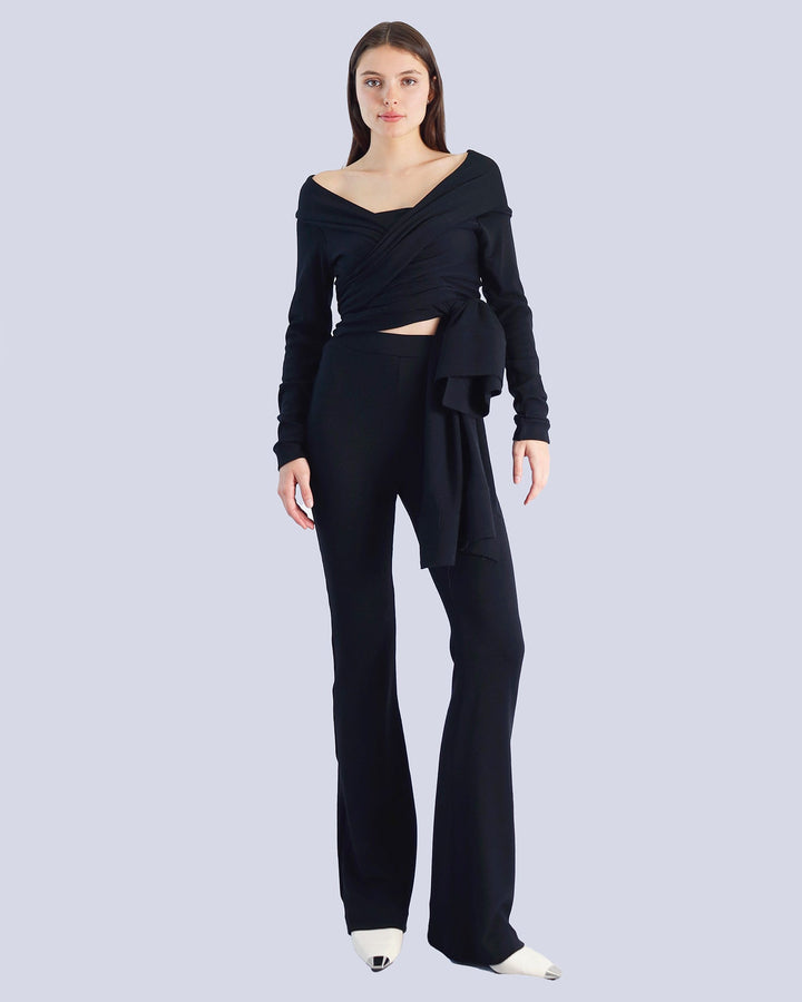 Maison Marie Saint Pierre | Pants | MARCELARE | Black | Scarf | MODESTE | Black