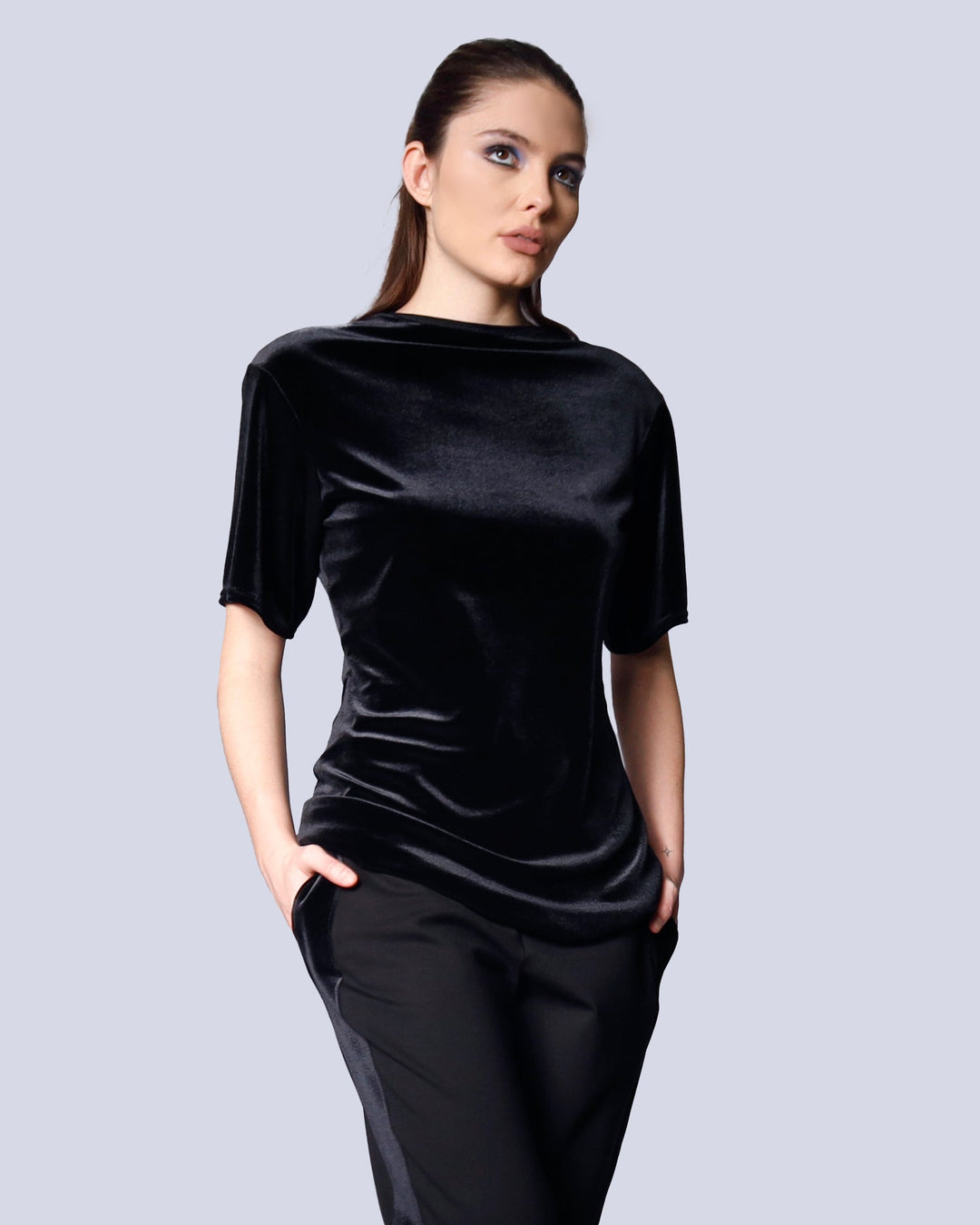 Maison Marie Saint Pierre | Pants | MANUELA | Black | Top | MILAME | Black