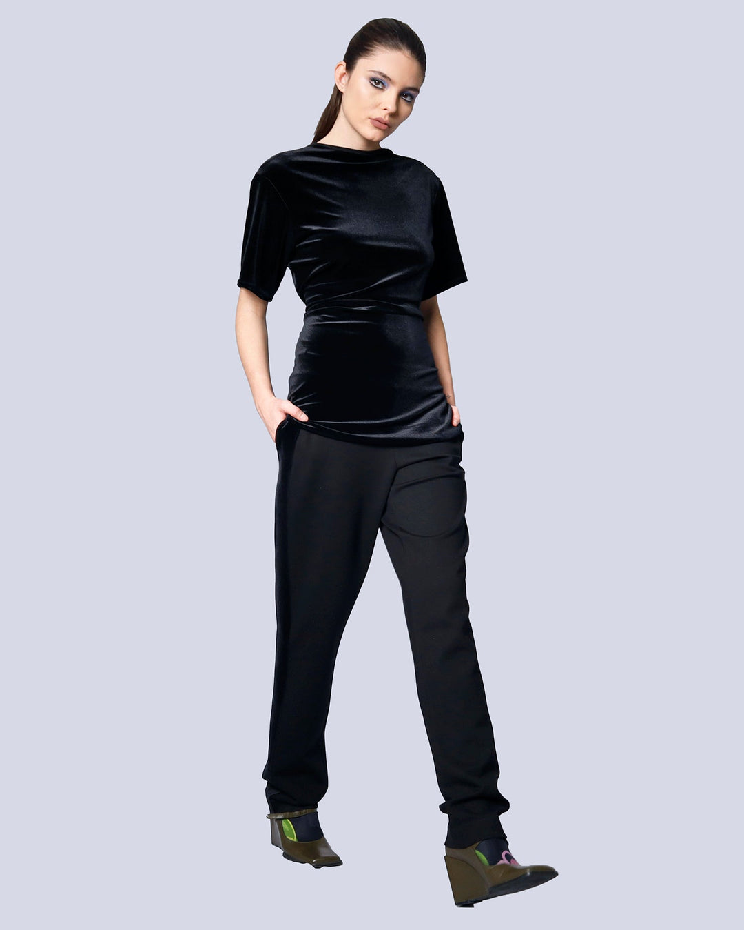 Maison Marie Saint Pierre | Pants | MANUELA | Black | Top | MILAME | Black