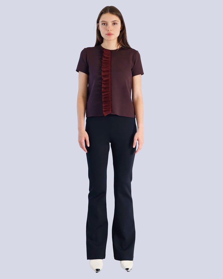 Maison Marie Saint Pierre | Top | MADDY | Plum | Pants | MARCELARIME | Black