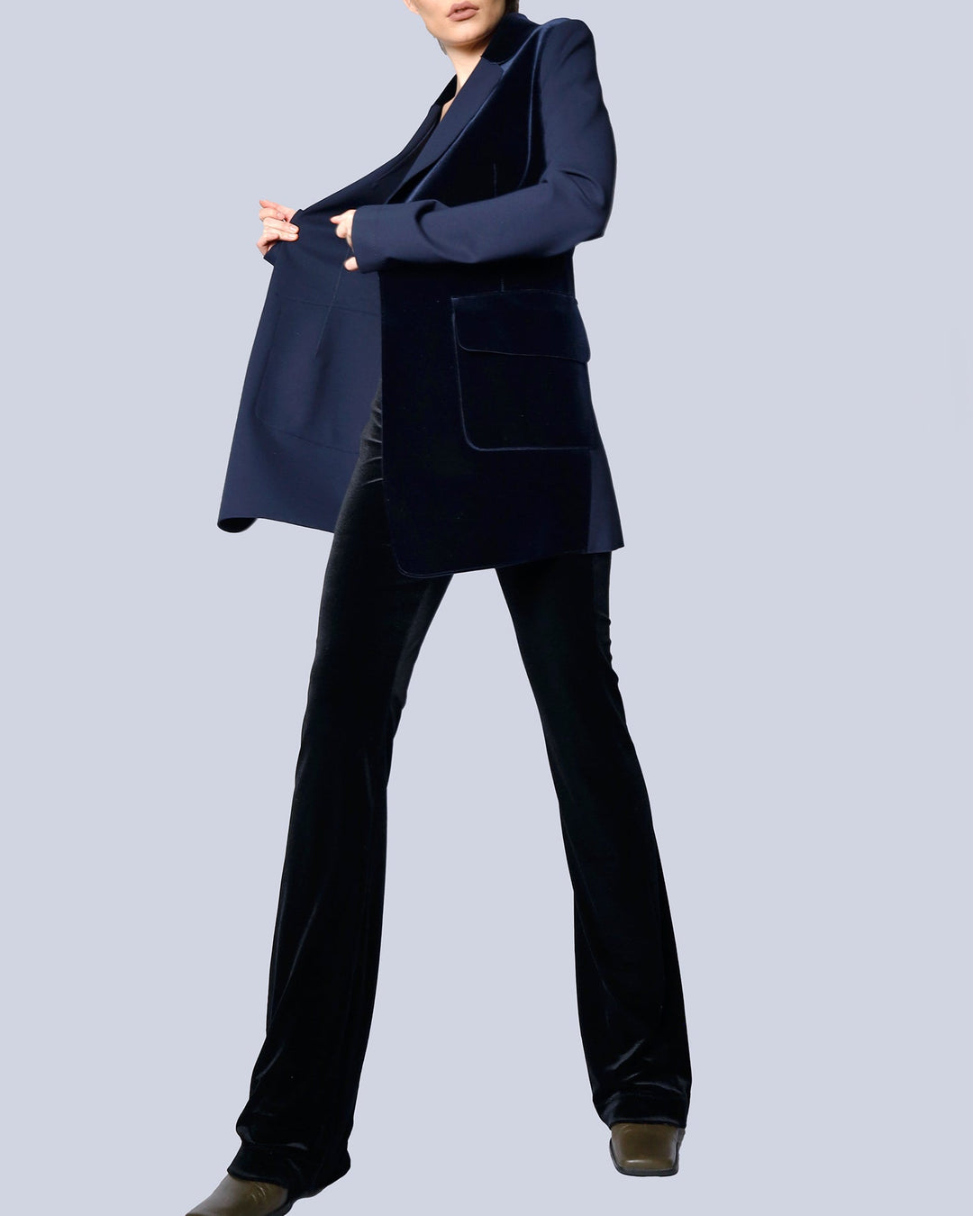 Maison Marie Saint Pierre | Jacket | MELISSANDRE | Deep Blue | Midnight | Pants | MARCELINE | Black