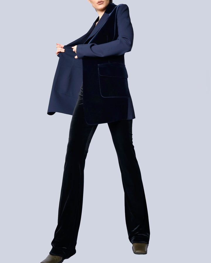 Maison Marie Saint Pierre | Jacket | MELISSANDRE | Deep Blue | Midnight | Pants | MARCELINE | Black