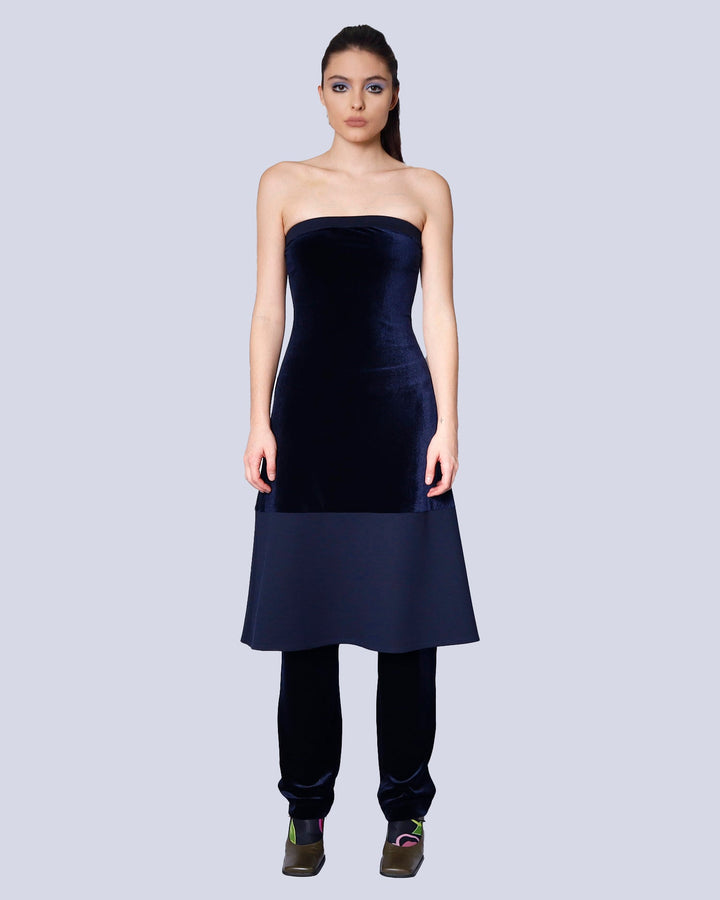 Maison Marie Saint Pierre | Dress | MALOURAME | Deep Blue