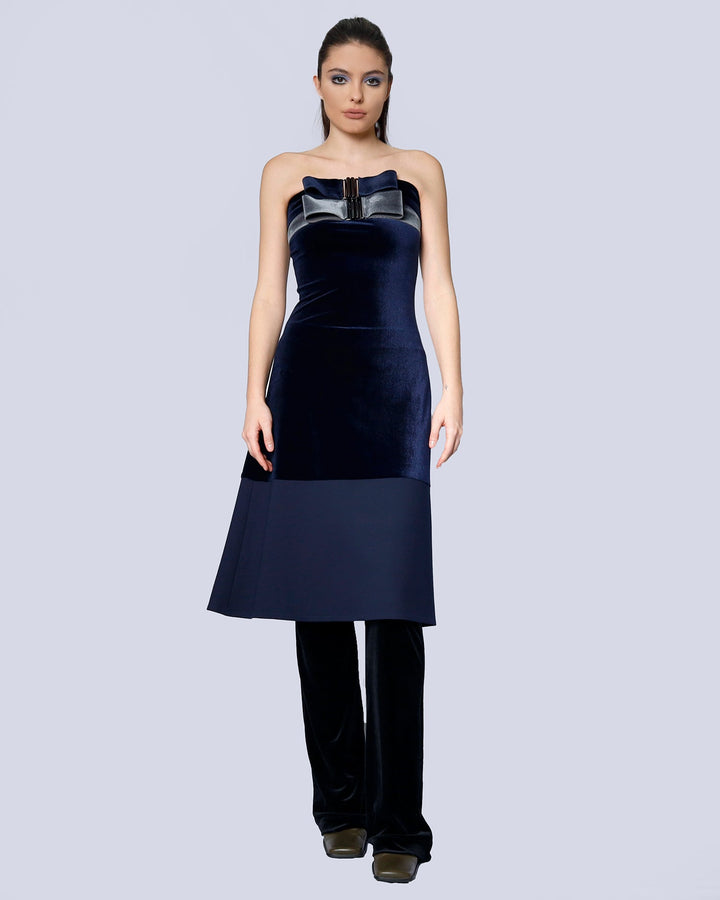 Maison Marie Saint Pierre | Dress | MALOURAME | Deep Blue | Belt | MESCAP | Midnight | Charcoal
