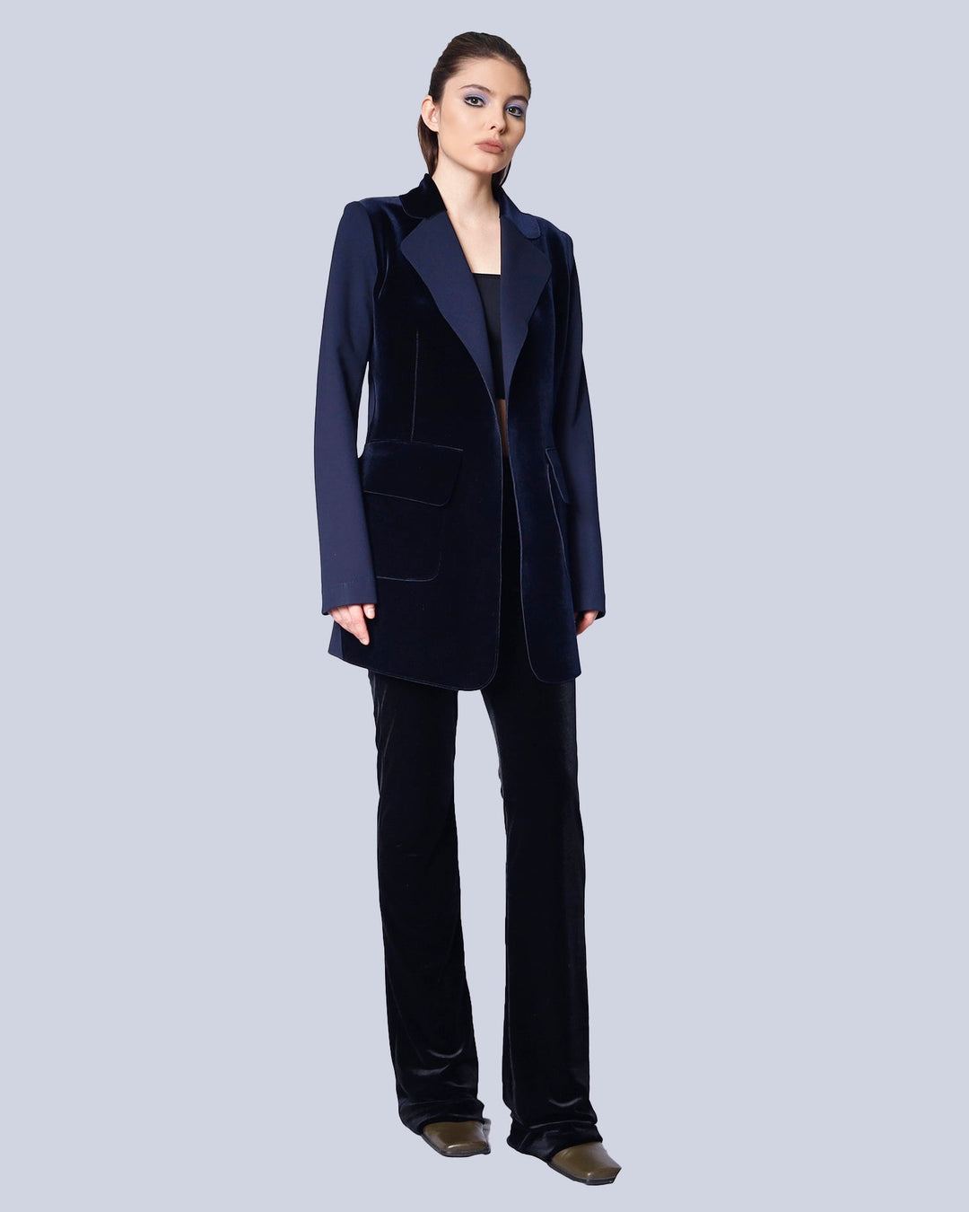 Maison Marie Saint Pierre | Jacket | MELISSANDRE | Deep Blue | Midnight | Pants | MARCELINE | Black