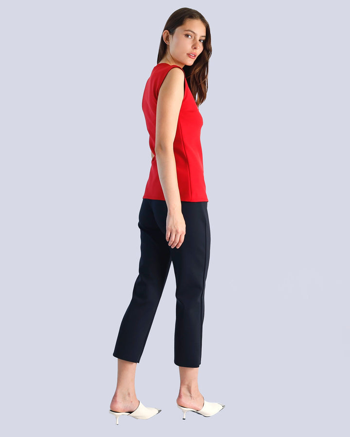 Maison Marie Saint Pierre | Pants | MANUTE | Black | Top | MESMINA | Red