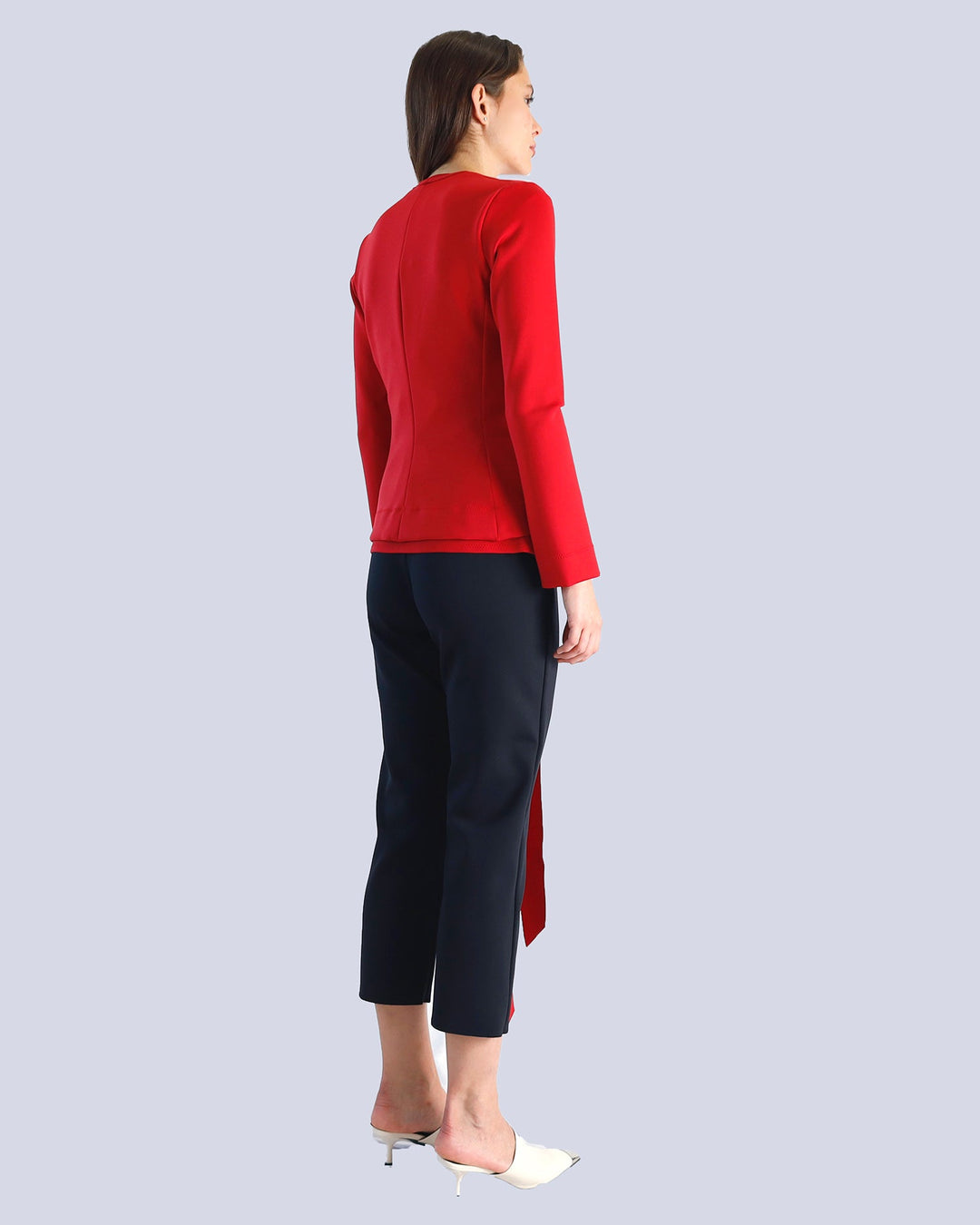 Maison Marie Saint Pierre | Pants | MANUTE | Black | Cardigan | MORENZAE | Red | Top | MESMINA | Red