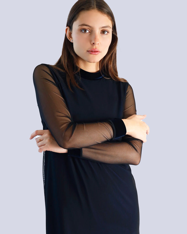 Maison Marie Saint Pierre | Dress | MINDYRE | Black | Midnight | Navy