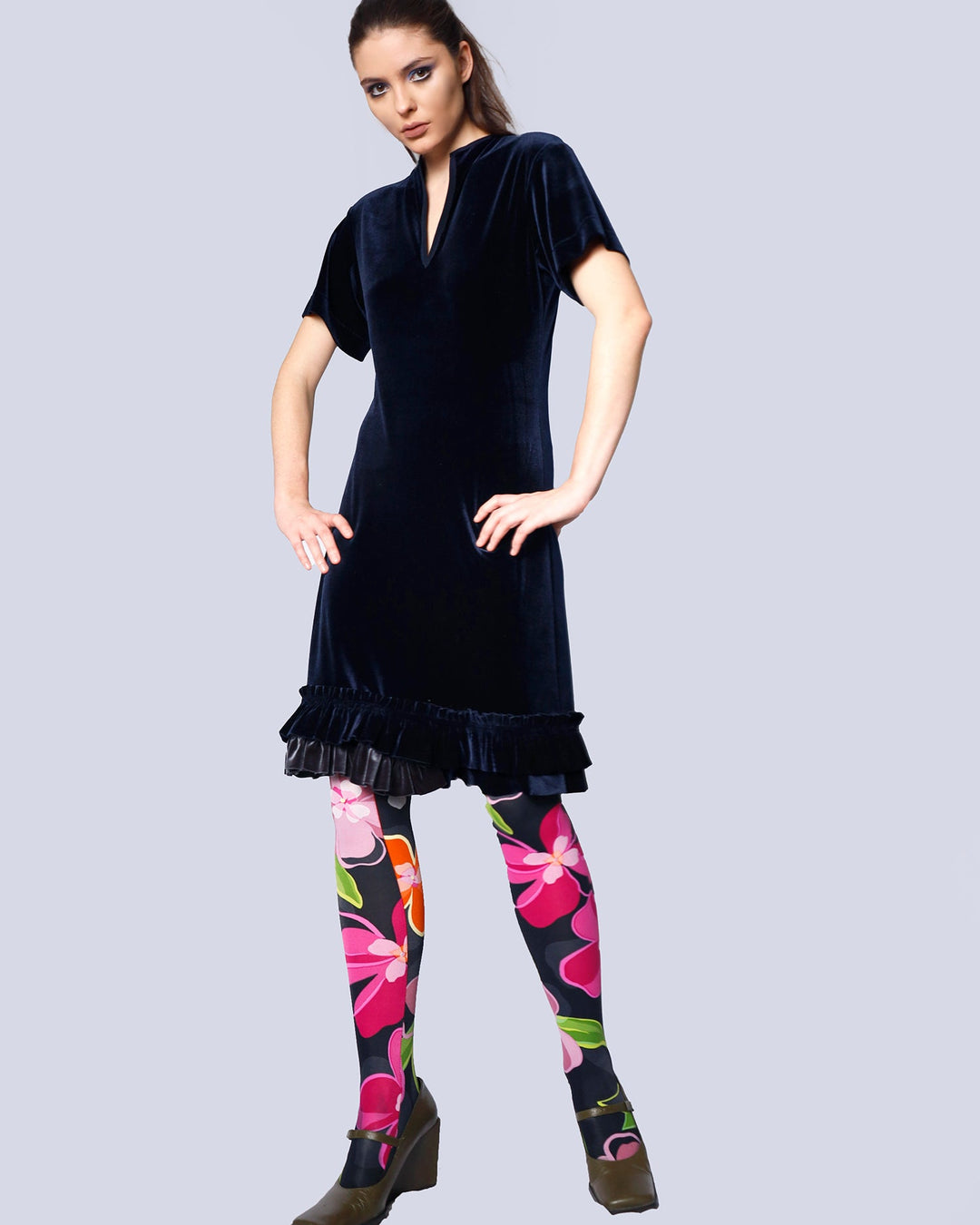 Maision Marie Saint Pierre | Dress | MARLY | Midnight | Charcoal