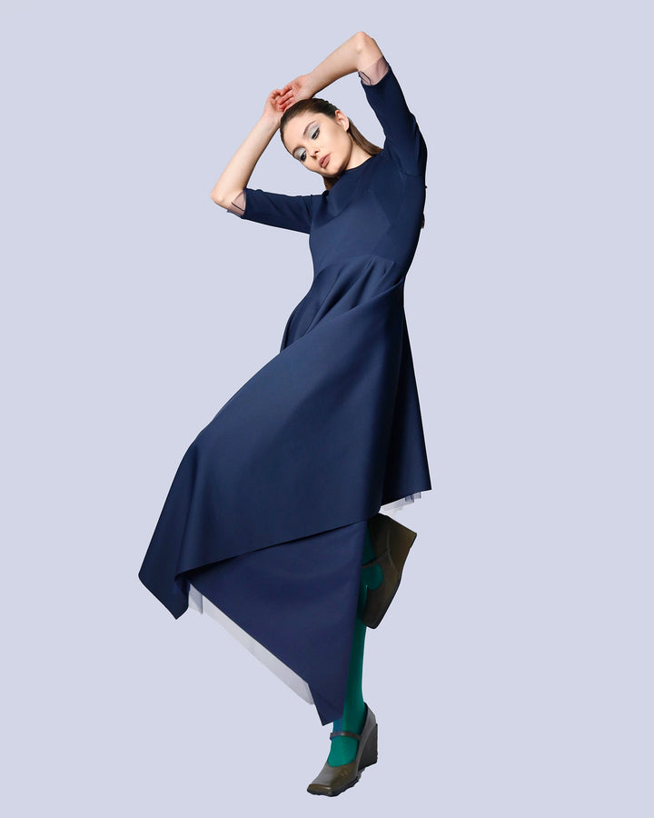 Maison Marie Saint Pierre | Dress | MARA | Deep Blue