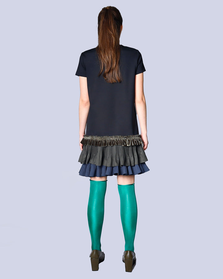 Maison Marie Saint Pierre | Dress | MENZO | Black | Khaki | Deep Blue