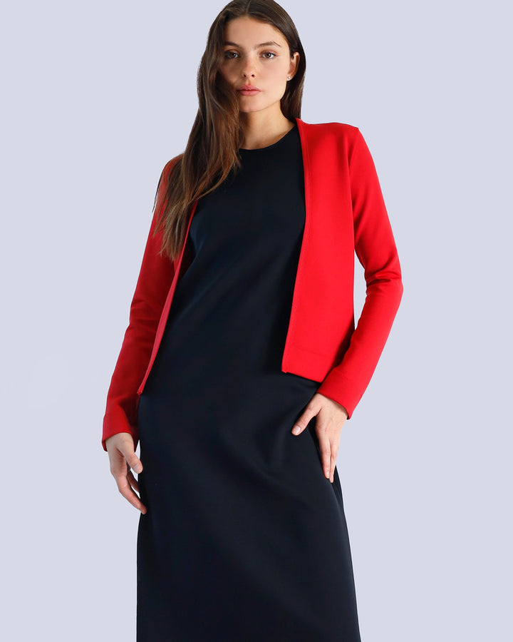 Maison Marie Saint Pierre | Dress | MARME | Black | Cardigan | MUSE | Red