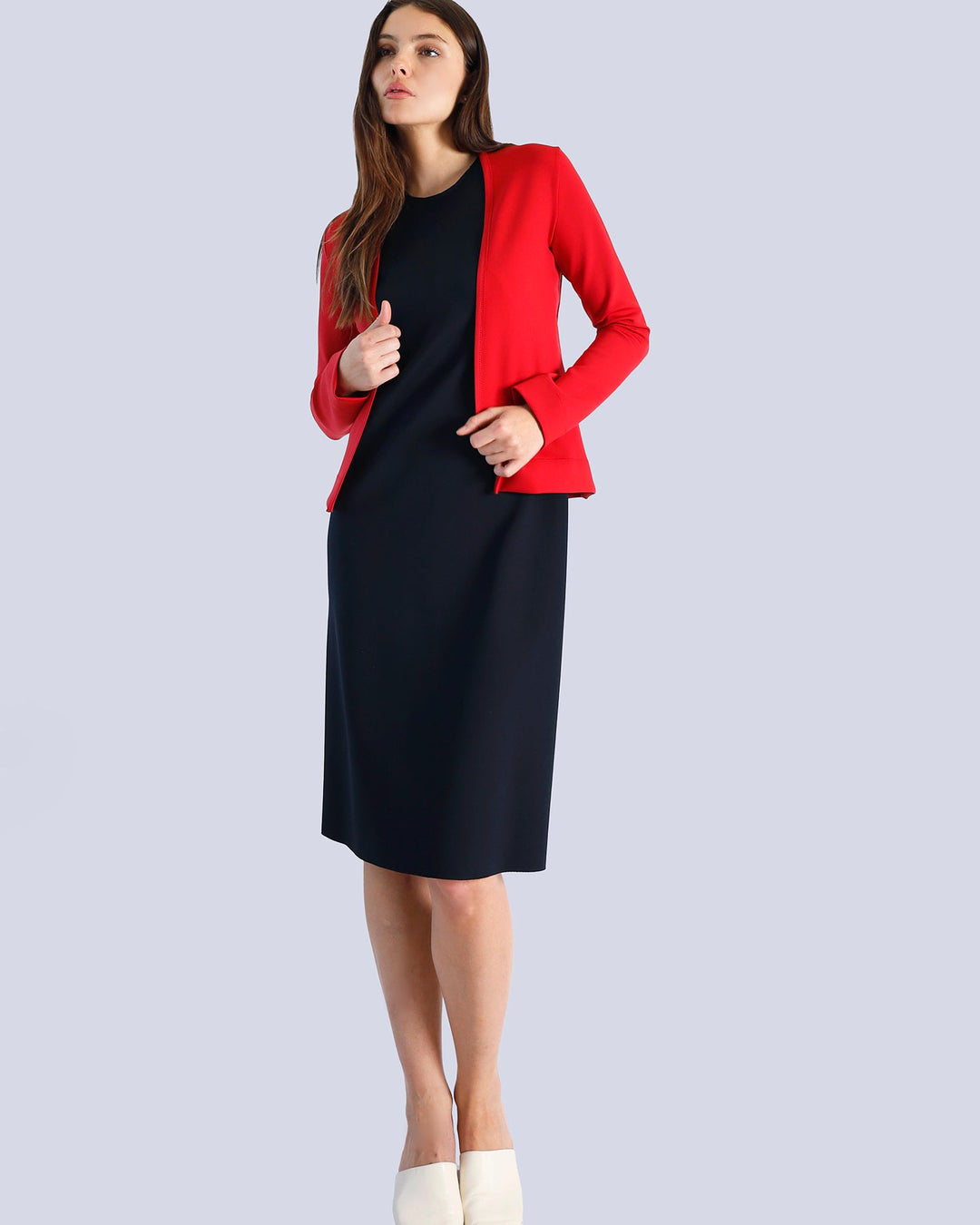 Maison Marie Saint Pierre | Dress | MARME | Black | Cardigan | MUSE | Red