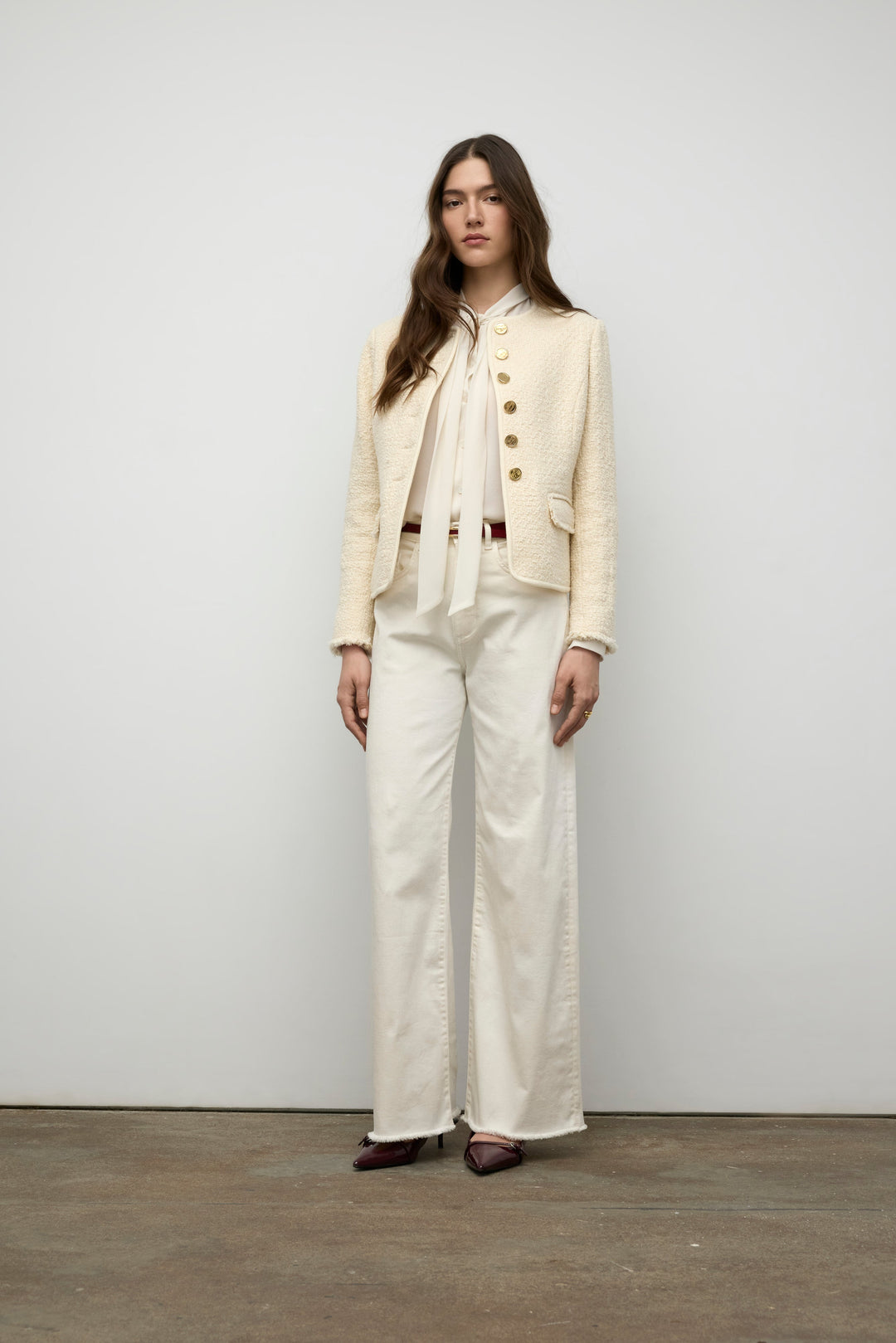 Short Jacket with Trim