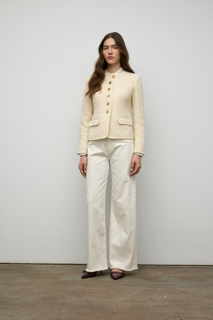 Short Jacket with Trim