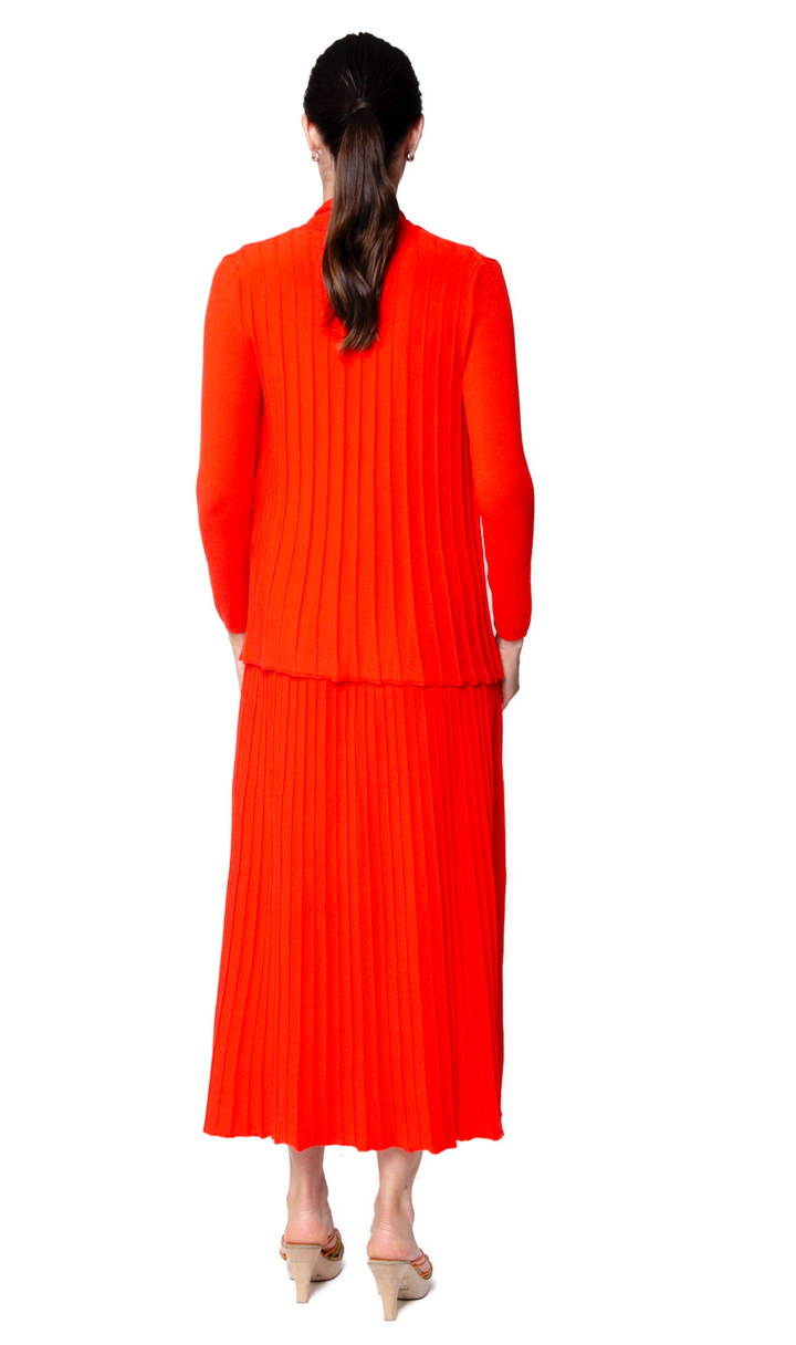 Amy Shawl Collar Cardigan ; Bright Orange