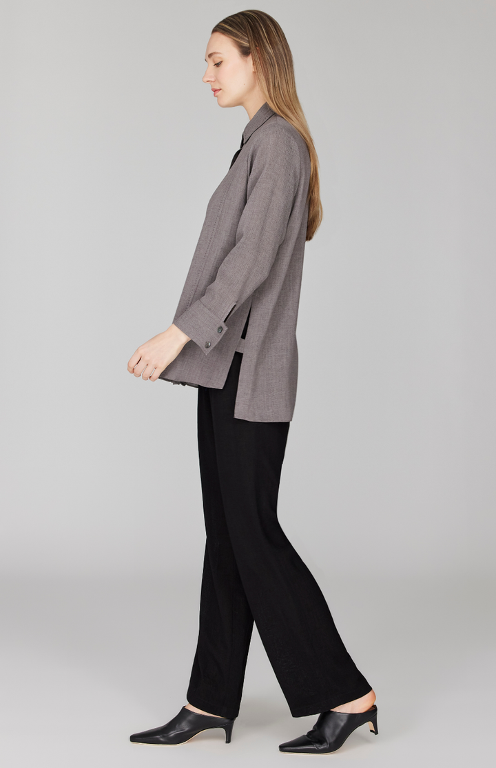 Morgan is 5' 11" and wearing Brass in size XS.