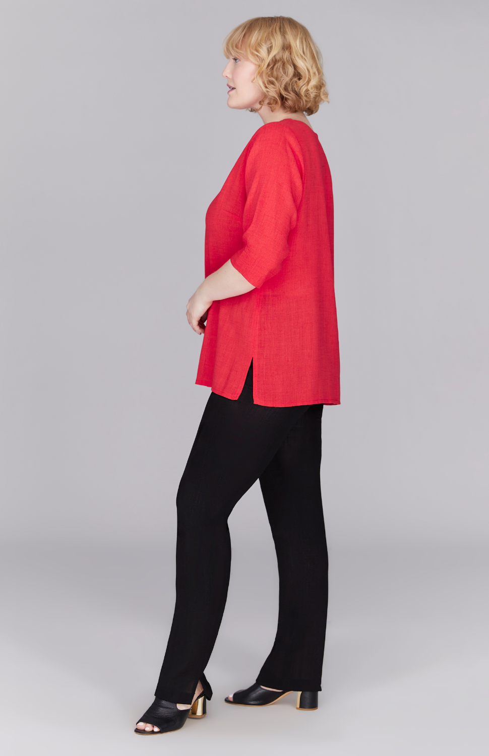 Microlinen Essential 3/4 Sleeve Blouse