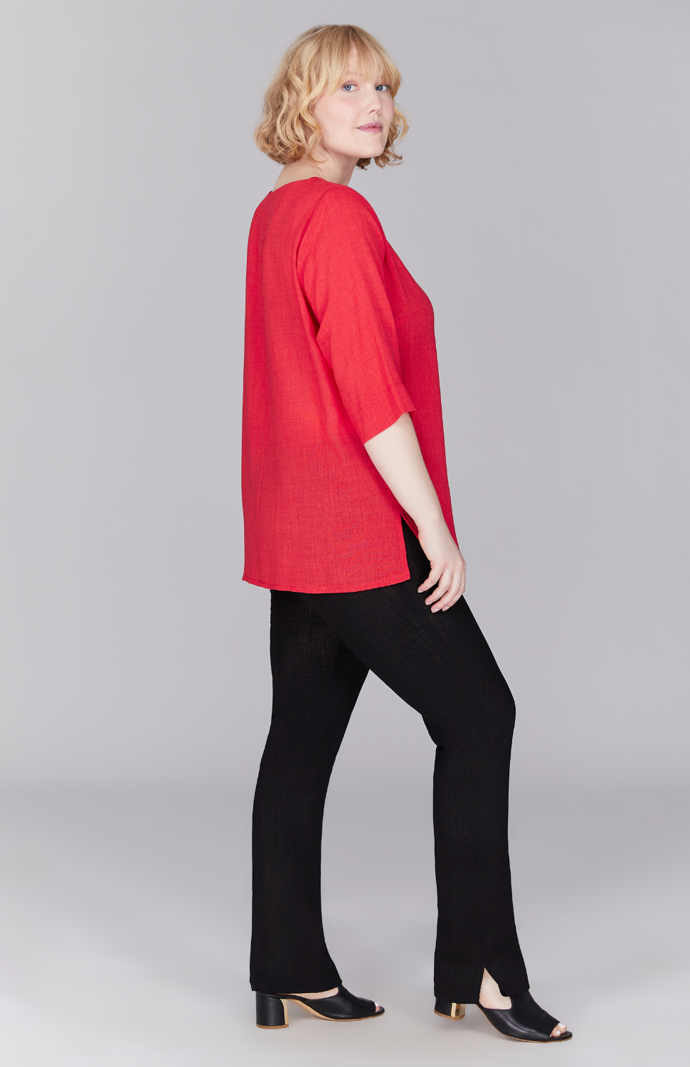 Microlinen Essential 3/4 Sleeve Blouse