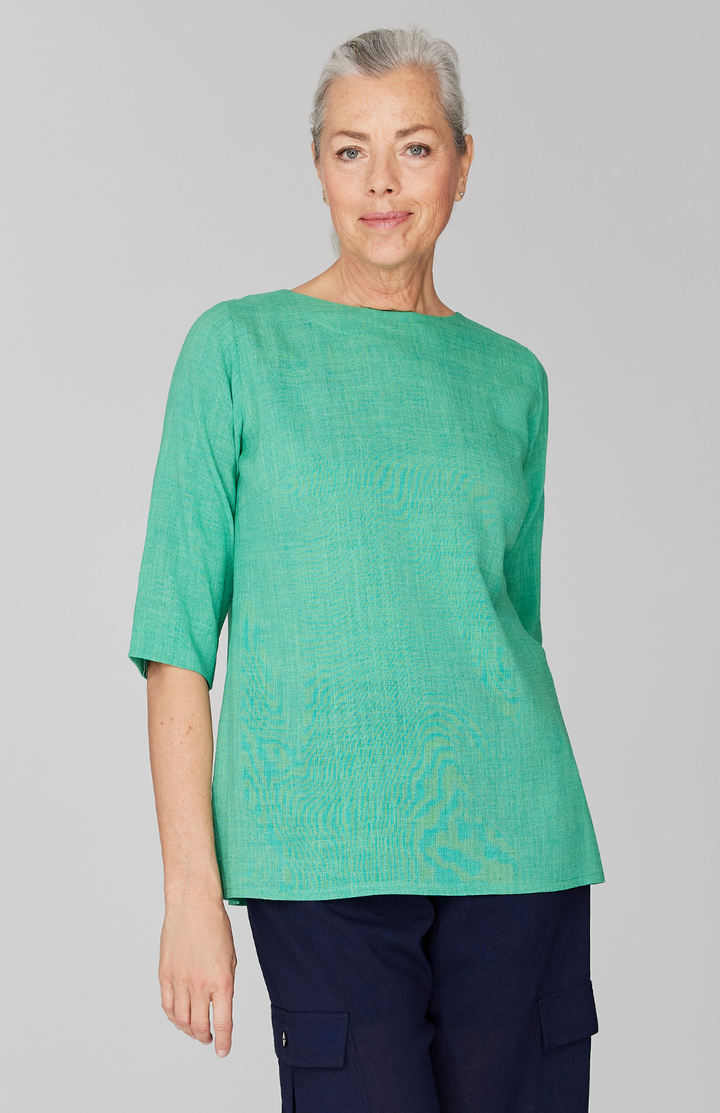 Microlinen Essential 3/4 Sleeve Blouse
