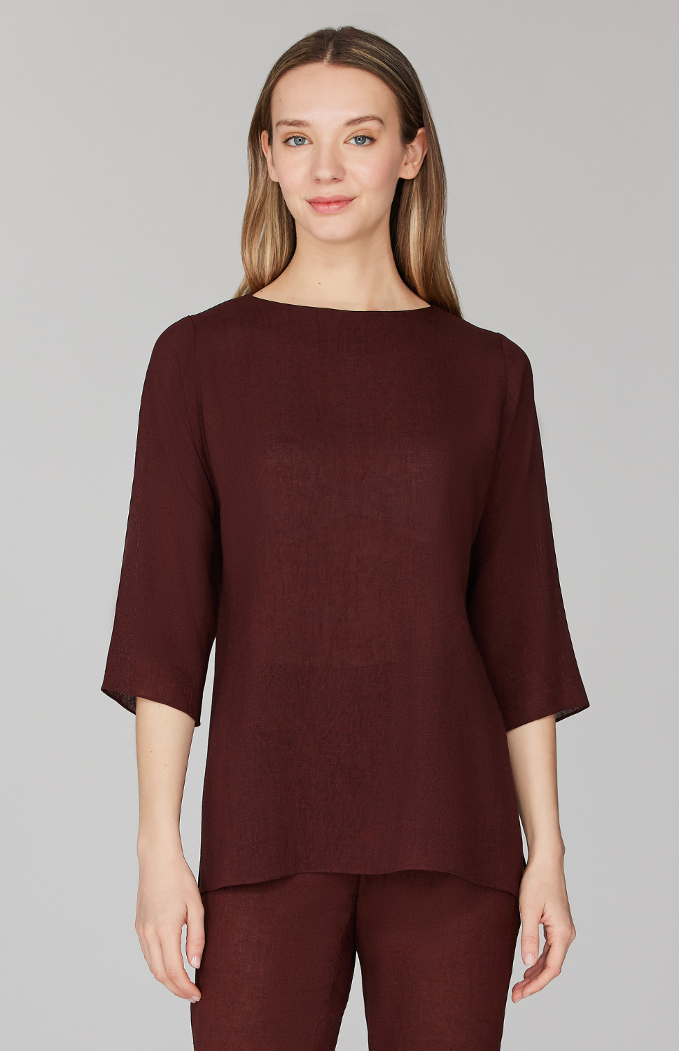 Microlinen Essential 3/4 Sleeve Blouse