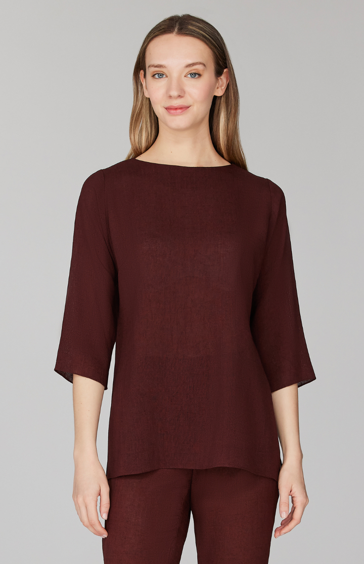 Microlinen Essential 3/4 Sleeve Blouse