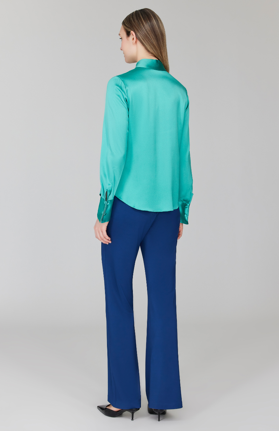 Matte Jersey Straight Pant w/ Back Elastic