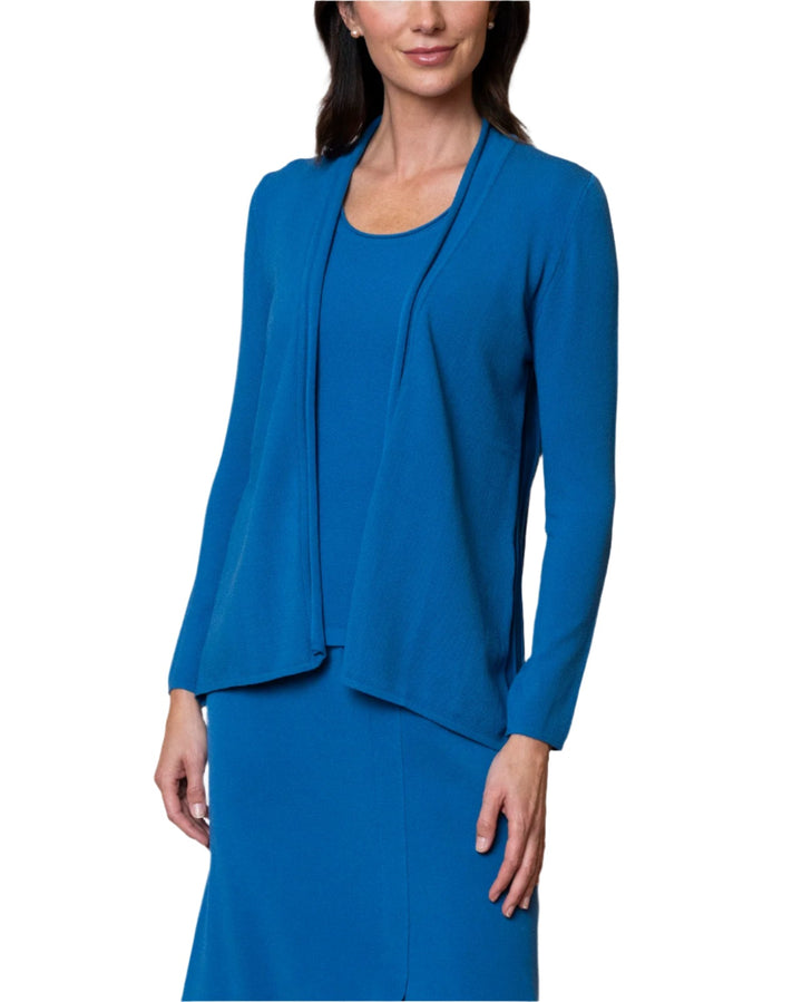 Amy Shawl Collar Cardigan ; Ocean Blue (ships on 6/15)