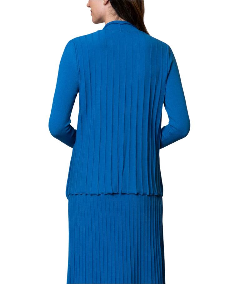 Amy Shawl Collar Cardigan ; Ocean Blue (ships on 6/15)