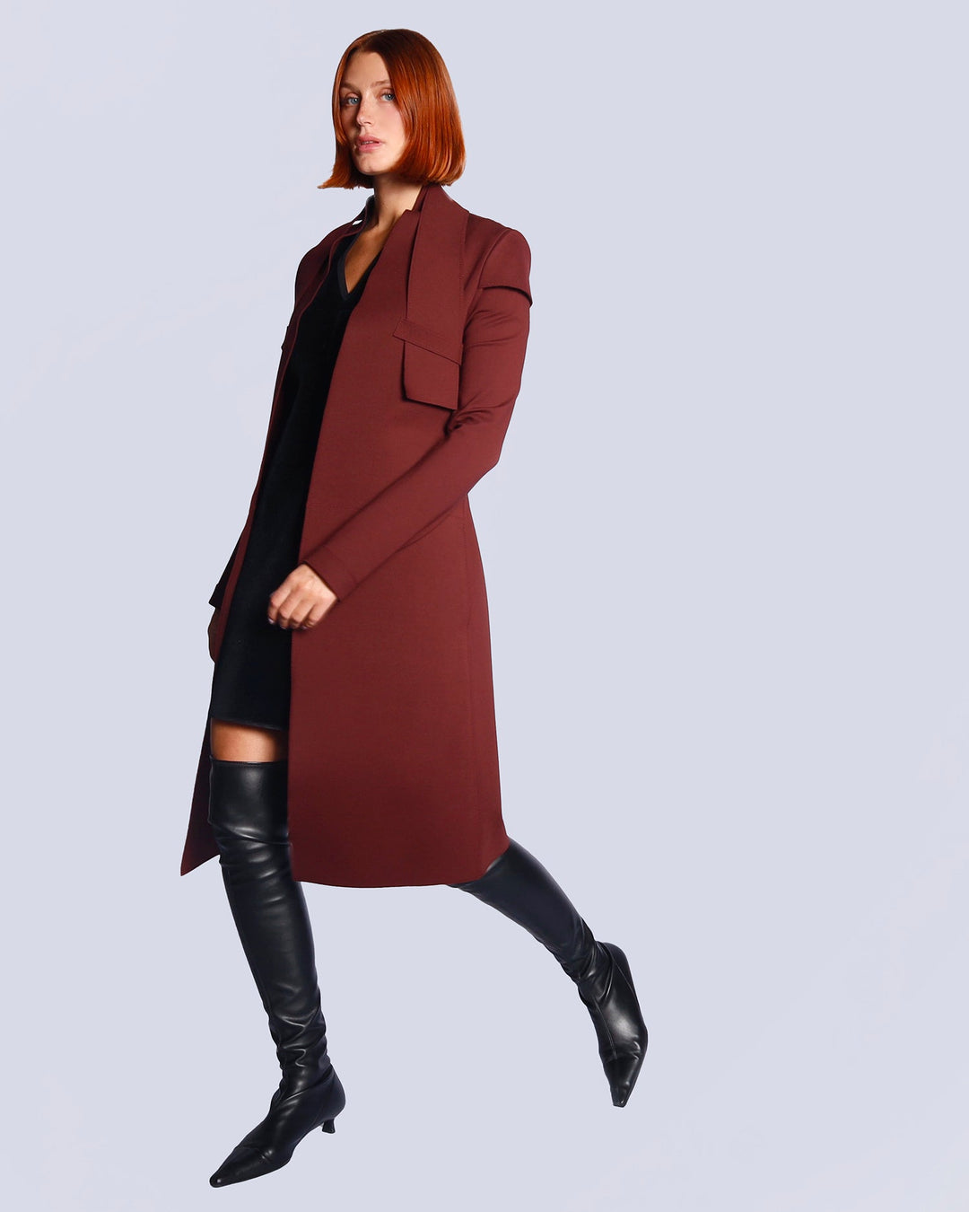 Maison Marie Saint Pierre | Jackets and Coats | CAMUS | Garnet