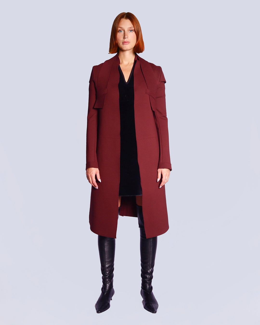 Maison Marie Saint Pierre | Jackets and Coats | CAMUS | Garnet